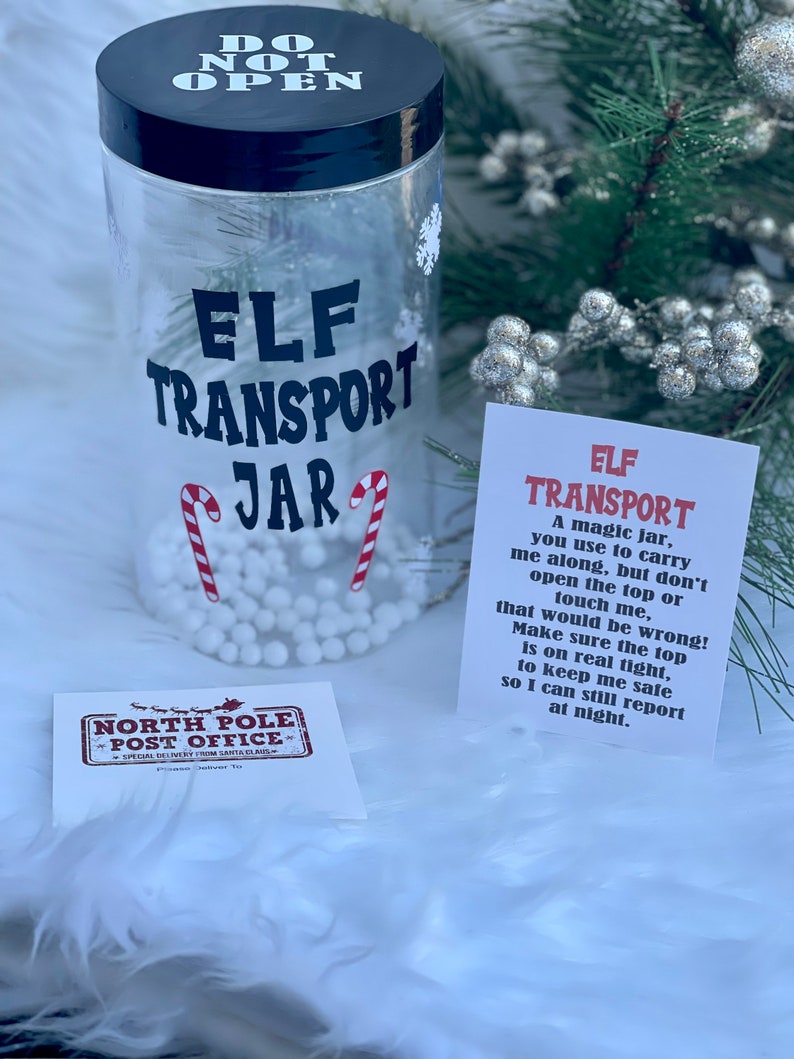 The ORIGINAL Elf Transport Jar, Elf Carry, Fake Snowballs, North Pole ...