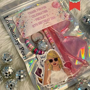 Personalized Par-Tay Favor Sets|Birthday Era|Gift Bags|Party Favors Sets|Sunglasses|Keychain|Personalized Tags|Stickers|Bracelets|CUSTOM