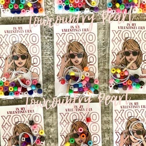 Valentijnskaart|Vriendschapsarmbandset|Valentijnruil|Jongen-/meisjesversie|GEEN snoep|Klaslokaal Valentijn|Armbandset|Klei- of kraalset-