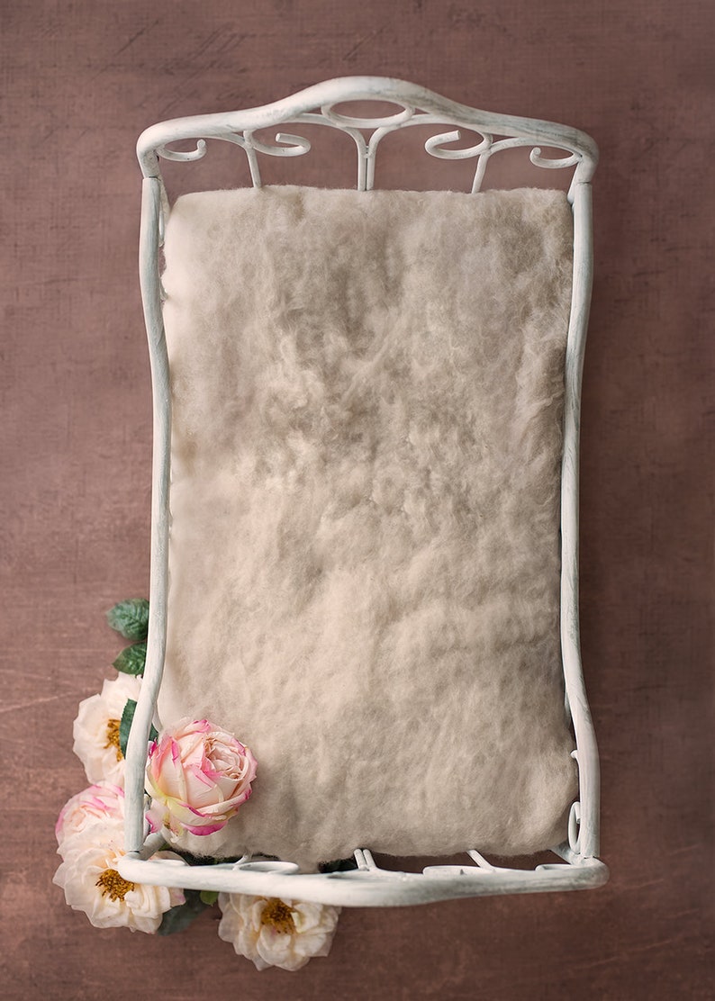 Newborn bed Digital Backdrop / prop / vintage bed Aria | Etsy