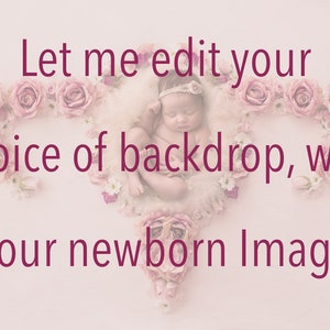 Editing service / Digital Newborn Backdrop- Photography