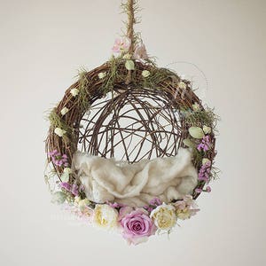 Digital Backdrop/ prop - Newborn hanging basket (Lilou)- Photography