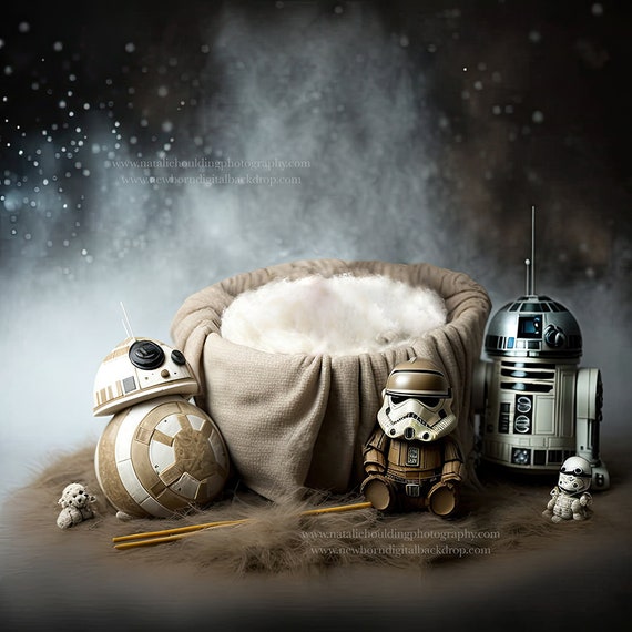Star Wars Inspired Newborn Digital Backdrop Amarine Etsy