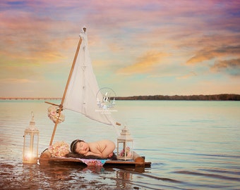 2x Newborn Digital Backdrop raft/ prop (Gail)- Photography