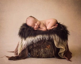 Newborn Digital Backdrop/ Prop /  /  Log with heart  (Terry)Photography- Photography