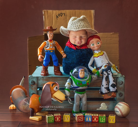 Toy Story 2 newborn Digital Backdrop for Photography Poppet Face