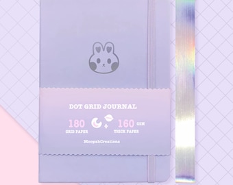 Journal Bunneii | A5 | Agenda de poche printemps, carnet kawaii, papeterie lapin, petit mini journal, lapin mignon