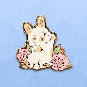 Limited Edition Flower Bunn - Enamel Pin