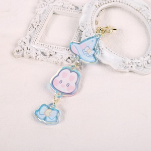 Witch Bunny Trio Keychain