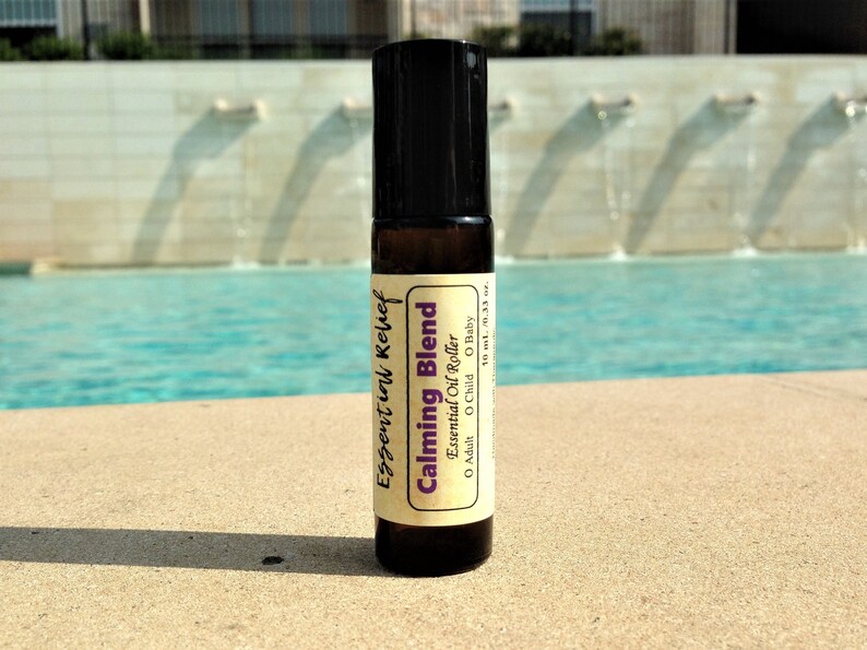 Stress Anxiety Blend Essential Oil Roller Bottle Calming Etsy