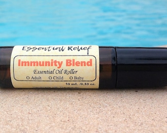 On Guard Immunity Blend Botella de rodillo de aceite esencial, mezcla protectora Botellas de rodillo de aceite esencial, Roll On de aceite que aumenta la inmunidad