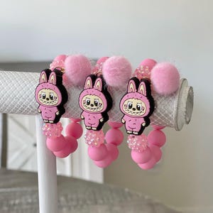 Labubu Beaded Bracelet, Labubu Jewelry, Labubu Gifts for Girls, Handmade Bracelet, Labubu Birthday Party, Labubu Bracelet, Girls Labubu Gift