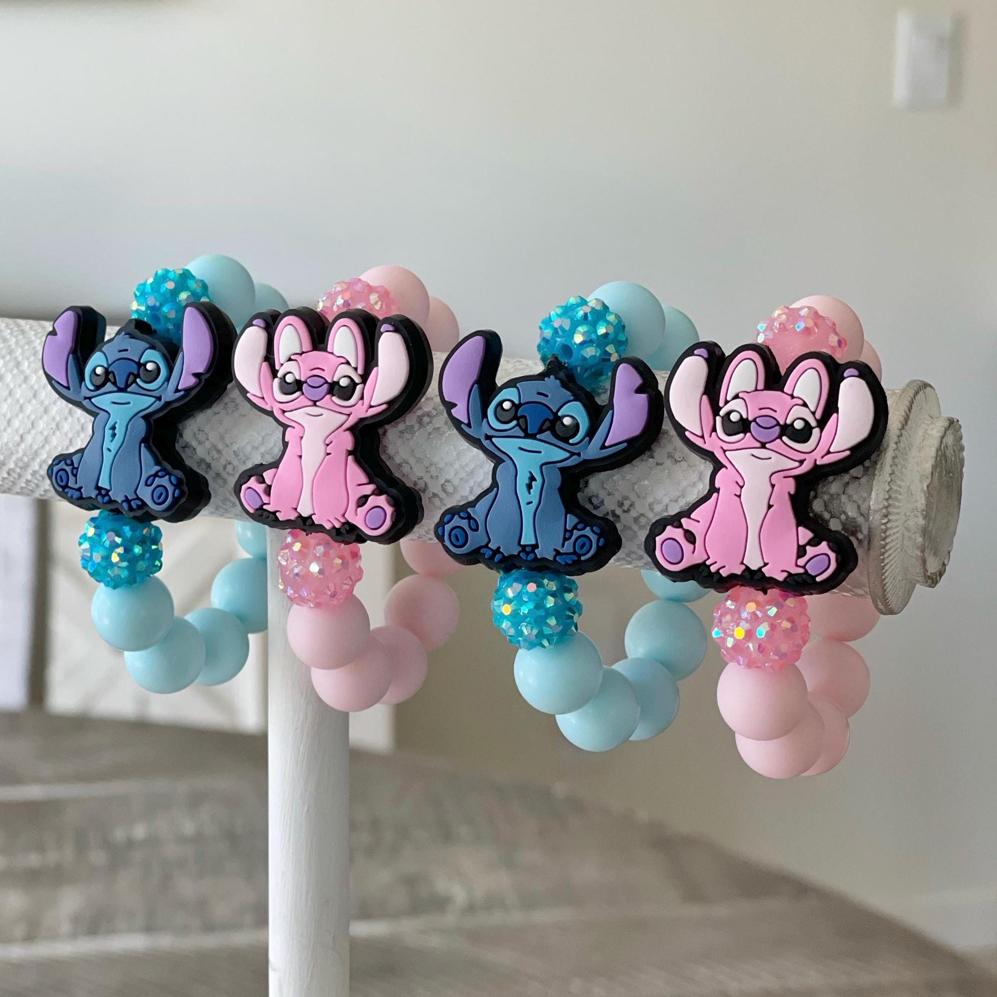 Kids Lilo and Stitch Bracelets, Stitch and Angel Bracelets, Kids Beaded Bracelet, Jewelry for Girls, Kids Stitch Bracelet, Stitch Party