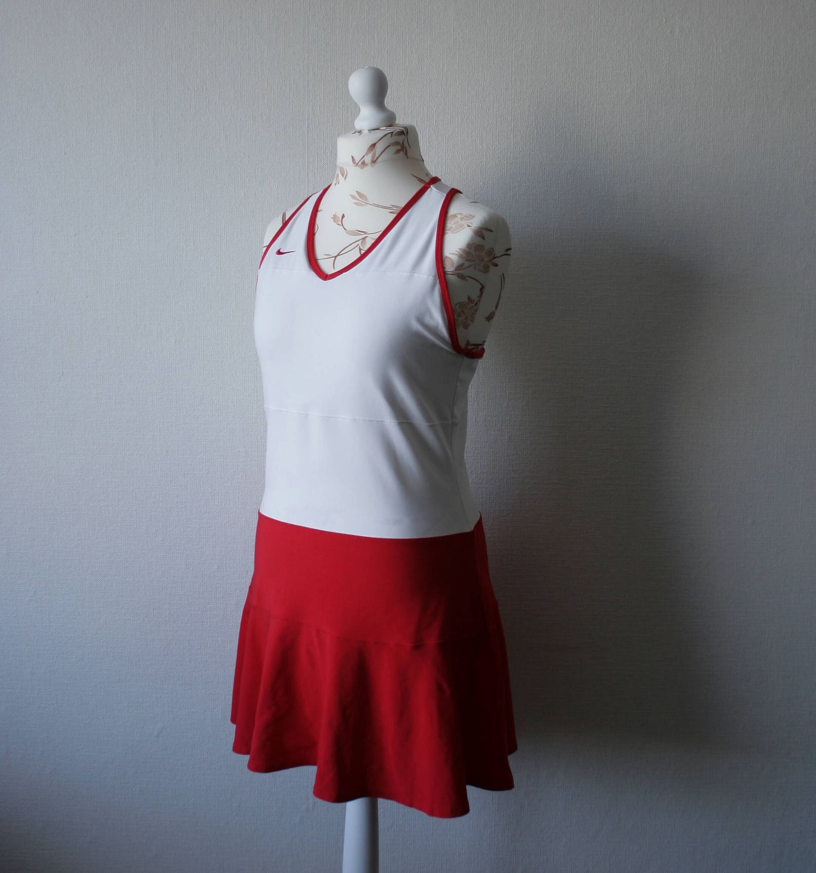 Vintage NIKE dress Vintage Tennis dress Red white dress Teniss | Etsy