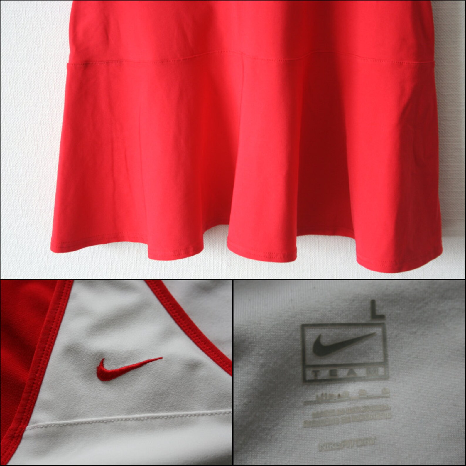 Vintage NIKE dress Vintage Tennis dress Red white dress Teniss | Etsy