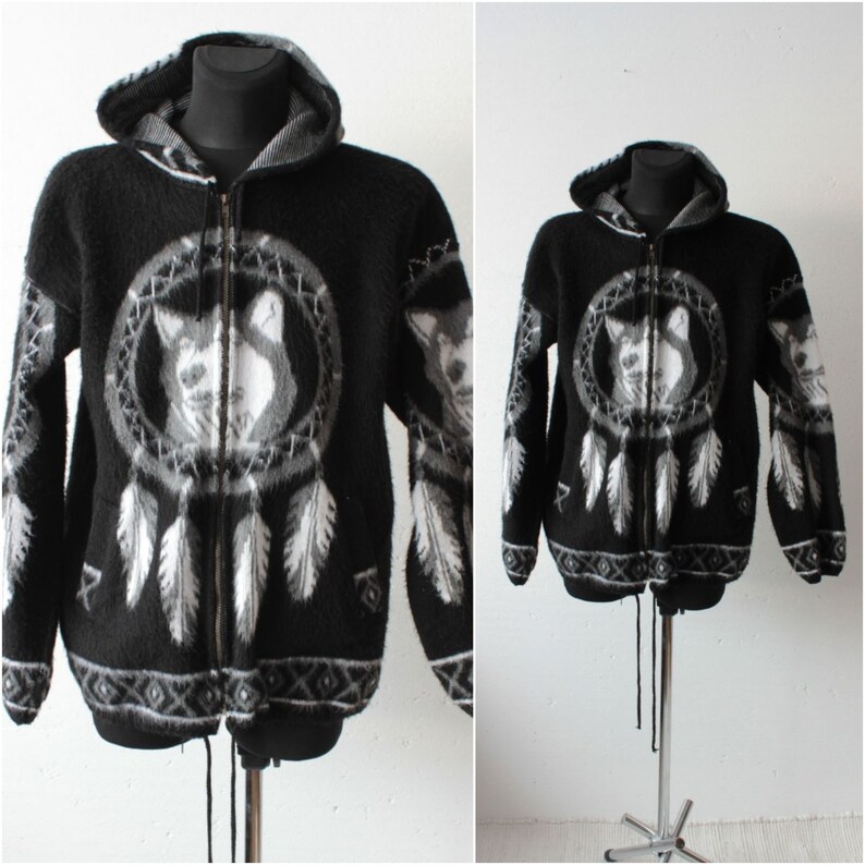 wool zip up hoodie