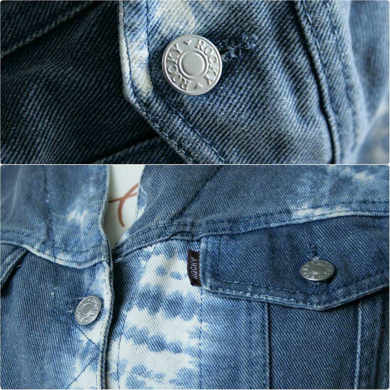 Vintage tie dye denim Italian vest Women/'s light blue white waistcoat Sleeveless button up jeans vest Washed denim vest Cotton denim vest