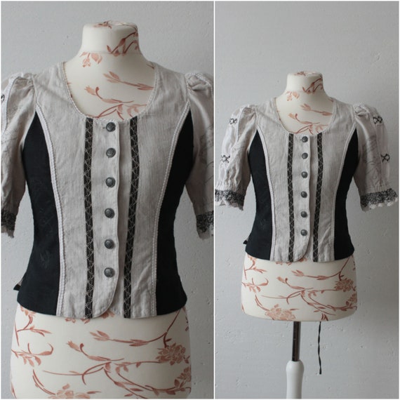 dirndl blouse corset