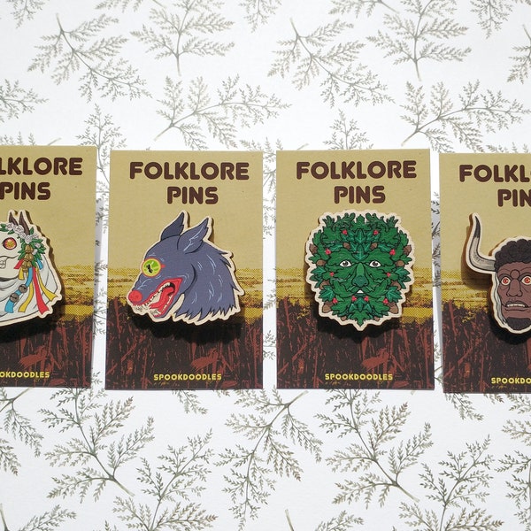 British Folklore Pins