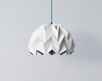 Origami lamp shade, white lampshade, for baby, new born room, nursery decor, pending paper light, unique geometric lampshade, kids room