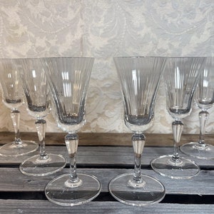 Vintage Cinderella by Nachtmann Fluted Wine Glass Set of 6 Bavarian
