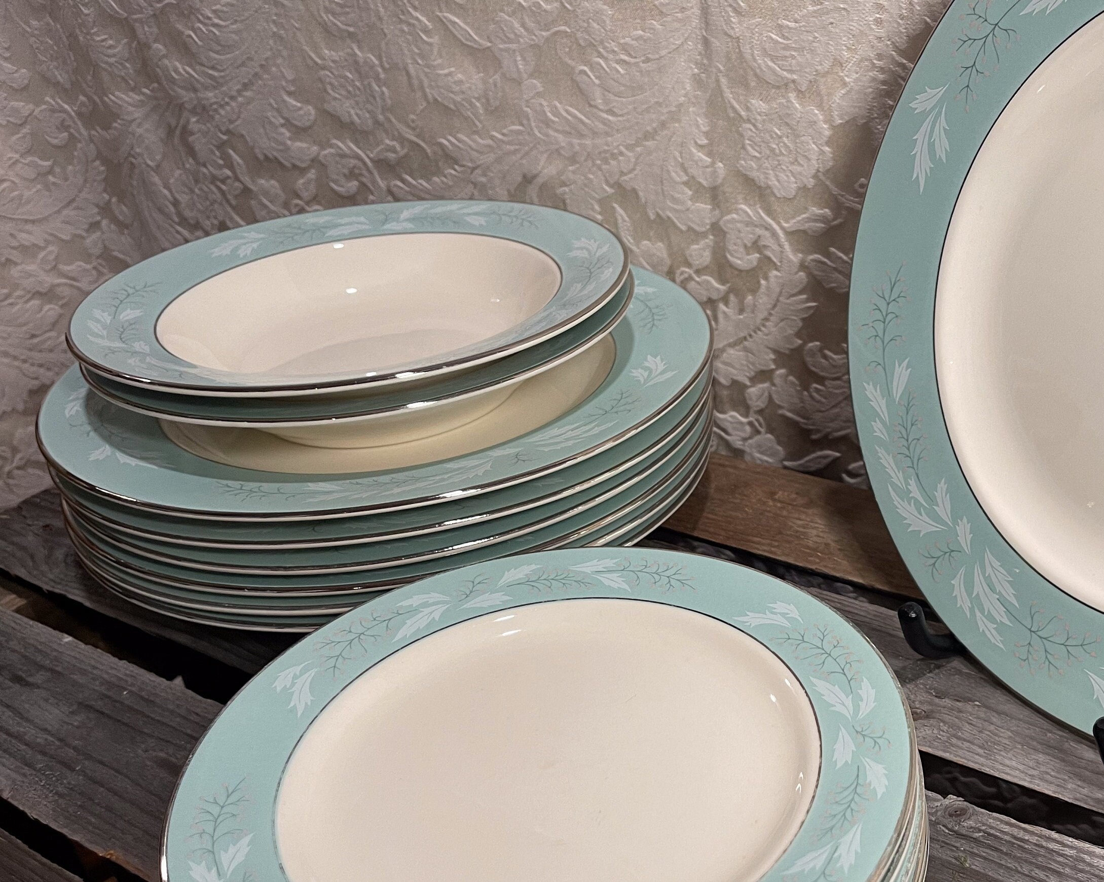 RARE Homer Laughlin Eggshell Cavalier Fine China Romance Pattern