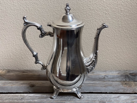 Vintage WM Rogers & Son Silver 800 Coffee Pot/teapot, Gorgeous Mid