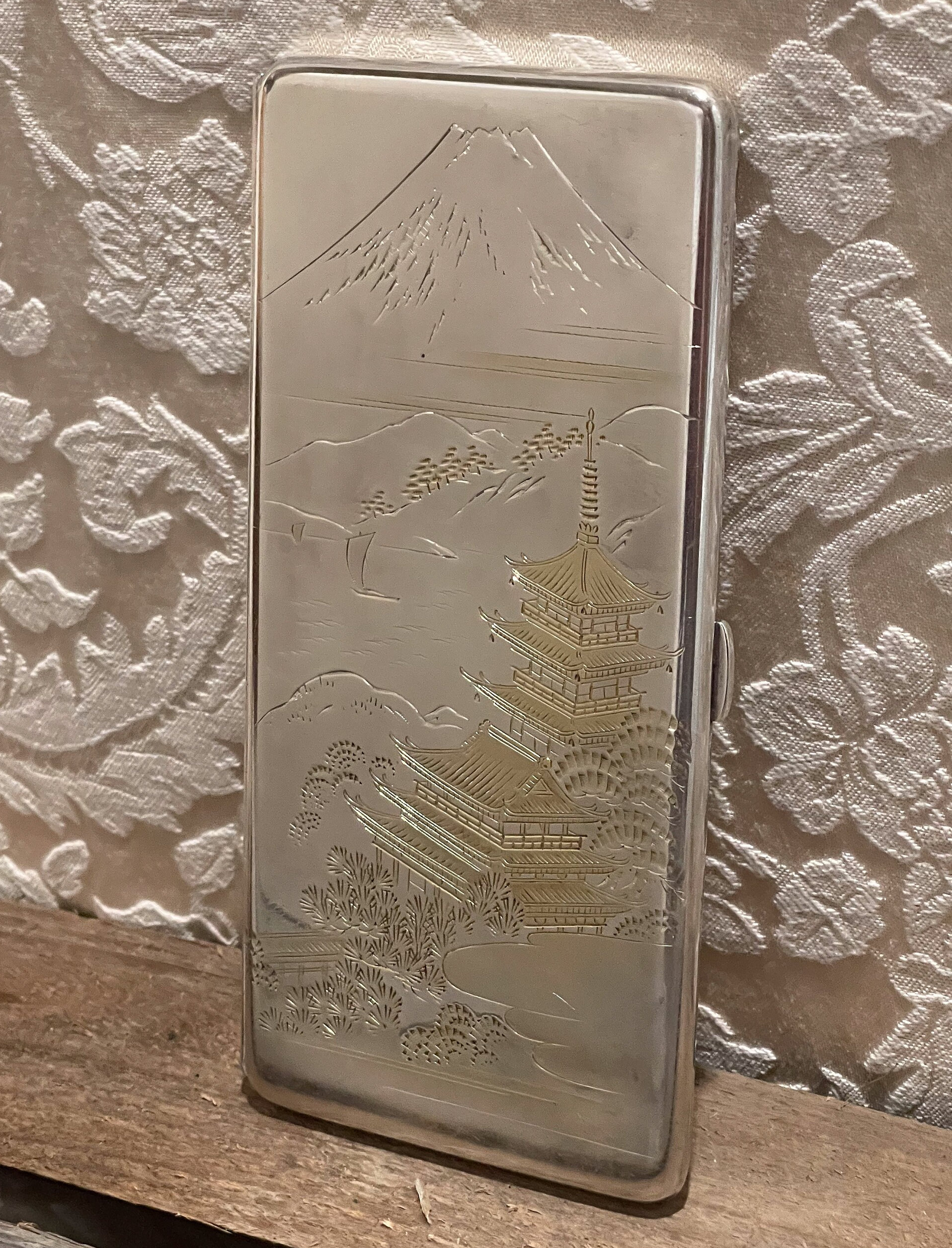 Vintage Japanese Sterling Silver 950 Cigarette Cigar Case 1940s - Etsy