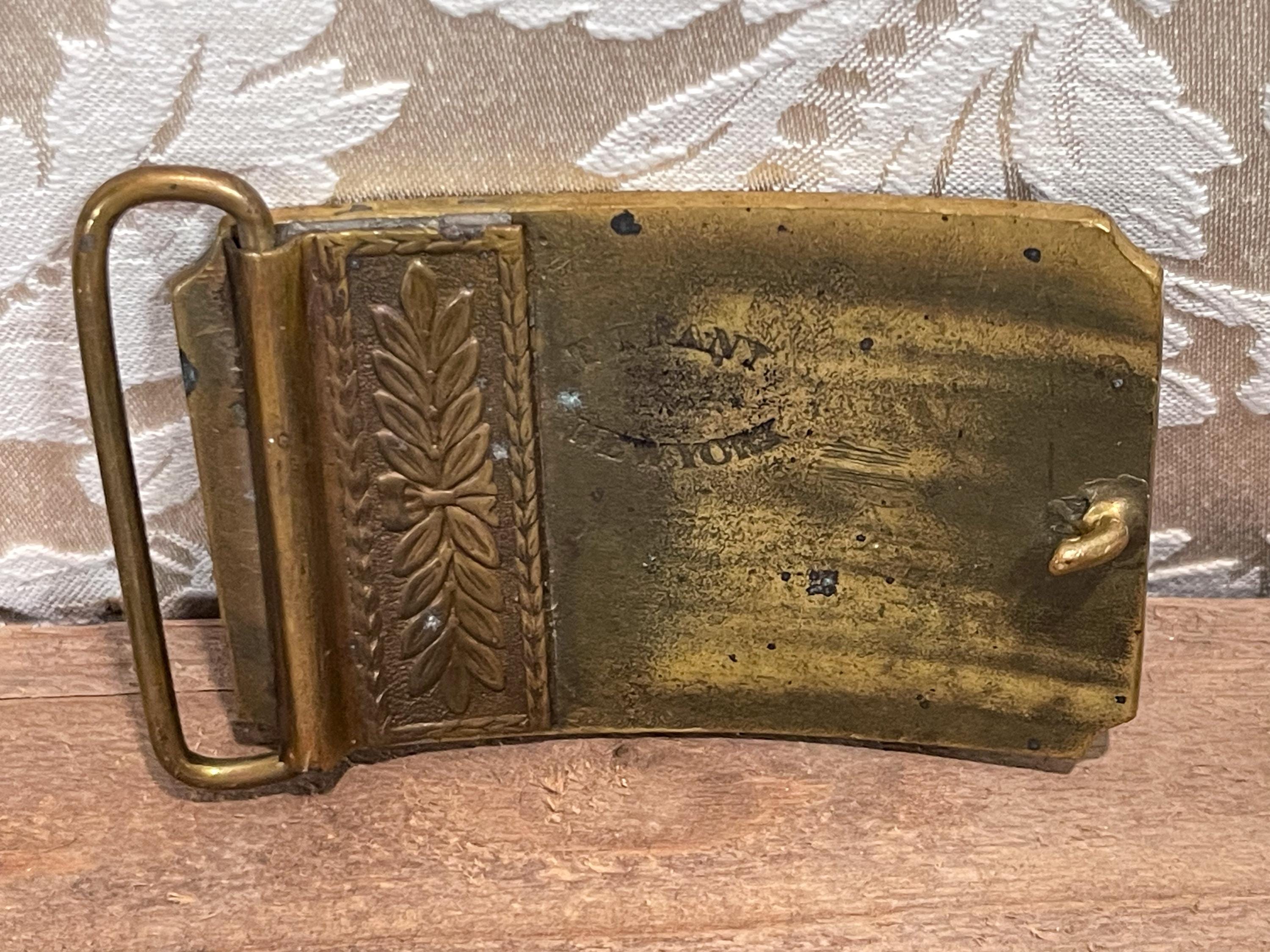 RARE Vintage Tiffany New York Wells Fargo & Co. Brass Belt RARE Vintage Tiffany New York Wells Fargo & Co. Brass Belt