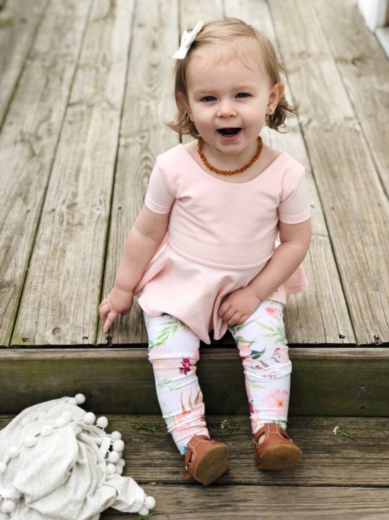 Peplum Top, Pink Peplum, Pink shirt, blush toddler shirt, blush shirt, Scoop Back shirt, Toddler Peplum, Infant Peplum, Child Peplum, Blush image 5