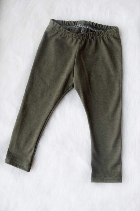 Olive Leggings, Toddler Leggings, Leggings, Fall L