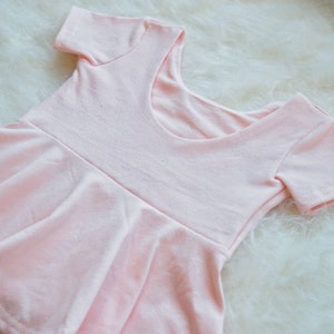 Peplum Top, Pink Peplum, Pink shirt, blush toddler shirt, blush shirt, Scoop Back shirt, Toddler Peplum, Infant Peplum, Child Peplum, Blush image 6