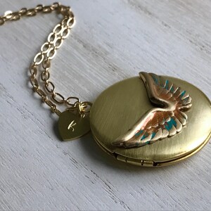 Änglavinge-minnesmedaljong med fotoalternativ bild 3