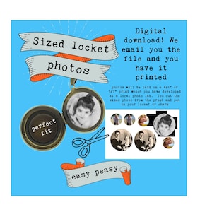 Sized Locket Photos  downloadable locket photos  Print your own locket photos  Shrink a photo  digital photo sizing