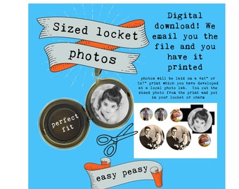 Sized Locket Photos  downloadable locket photos  Print your own locket photos  Shrink a photo  digital photo sizing