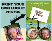 Print Your own Locket Photos, Do it yourself photo locket, Sized Locket Photos, Pre-sized Photos for your Locket, Sizing your locket photos