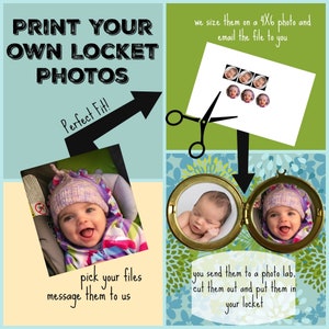 Print Your own Locket Photos, Do it yourself photo locket, Digital Photos, Pre-sized Photos for your Locket, Sizing your locket photos image 1