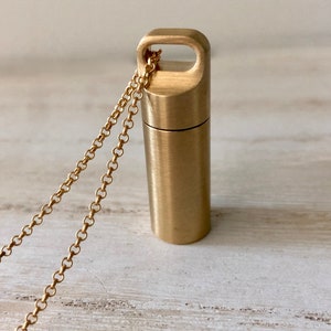 Cremation Necklace, Ashes Necklace, Cremation Pendant for Men, Pendant for Ashes, Urn Necklace, Pet Memorial Ashes, Stash Pendant