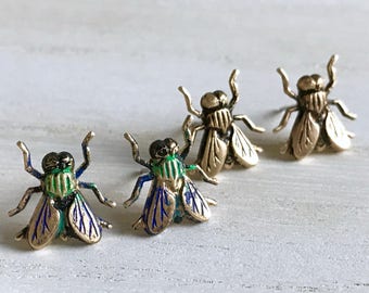 Bug Earrings, Fly Earrings, Bugs, Insect Earrings, Creepy Earrings, Weird Earrings, Insect Jewelry, Insect Gifts, Insect Lovers, Bug Jewelry