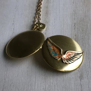 Änglavinge-minnesmedaljong med fotoalternativ bild 7
