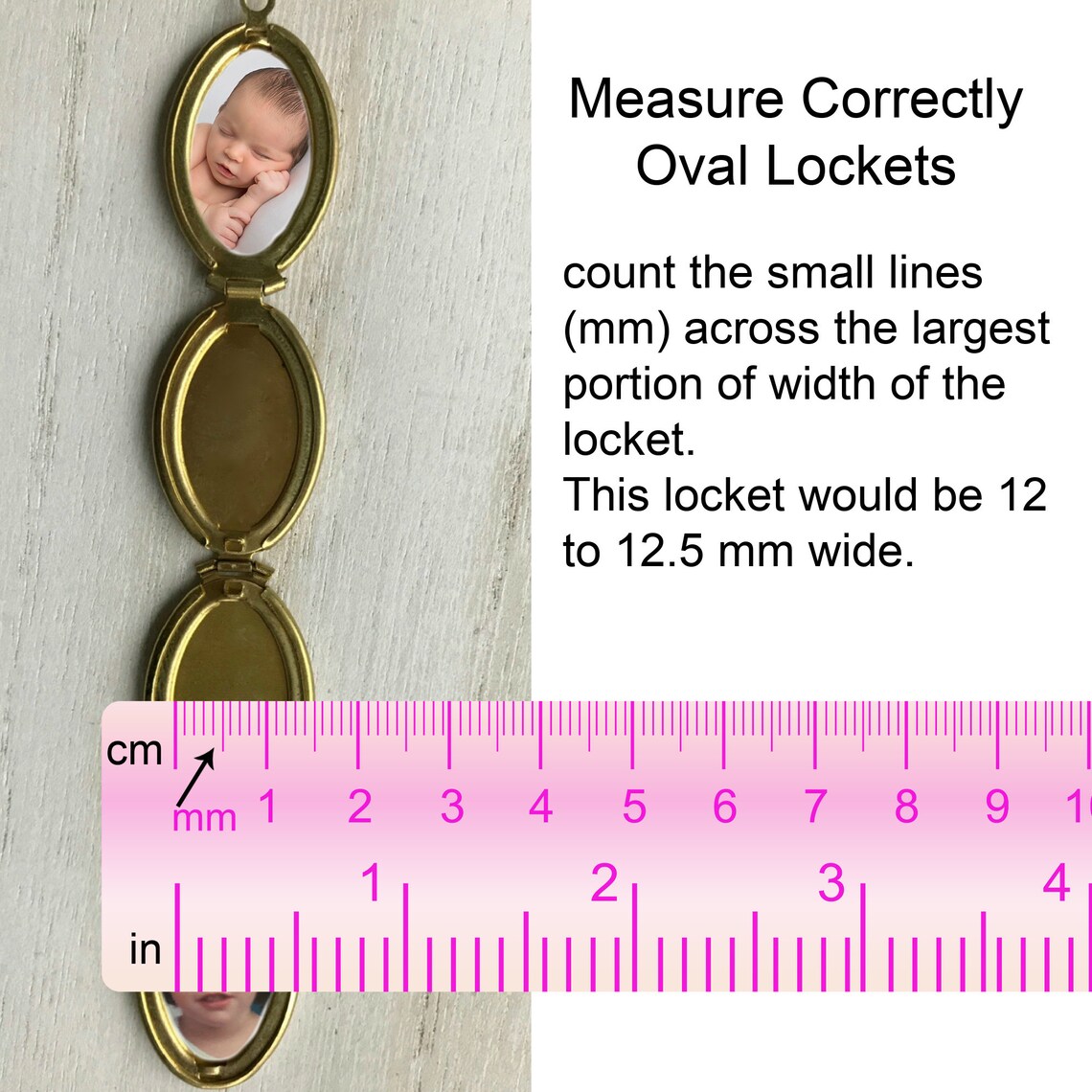 Sized Locket Photos Sizing your locket photos Small Locket Etsy