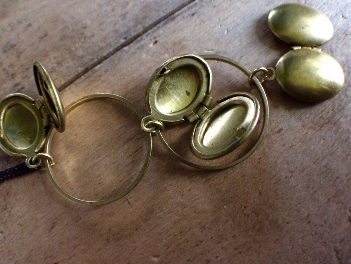 Modern Locket 6 photo locket Geometric Locket Circle Etsy