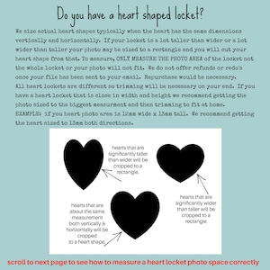 Print Your own Locket Photos, Do it yourself photo locket, Digital Photos, Pre-sized Photos for your Locket, Sizing your locket photos image 4
