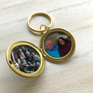 Änglavinge-minnesmedaljong med fotoalternativ bild 2
