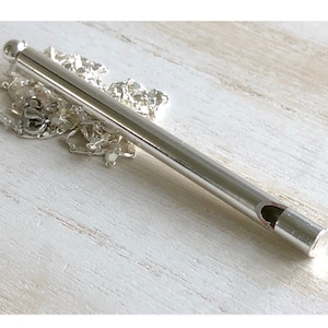 Whistle Necklace, Silver Whistle Necklace, Music Jewelry, Toot Sweet Pendant, Monogram Necklace, Music Note, Spring Jewelry, Music Gift