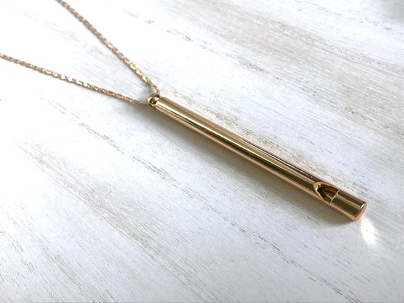Gold Whistle Necklace Whistle Necklace 