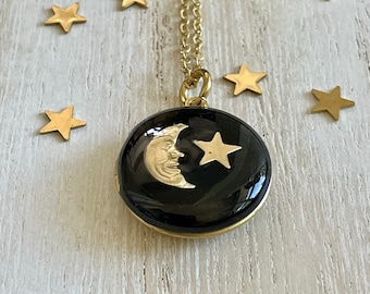 Medallón Celestial: Medallón con foto del Hombre en la Luna, recuerdo personalizado