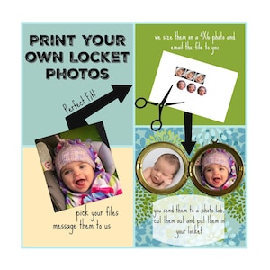 Print Your own Locket Photos, Do it yourself photo locket,  Digital Photos, Pre-sized Photos for your Locket, Sizing your locket photos