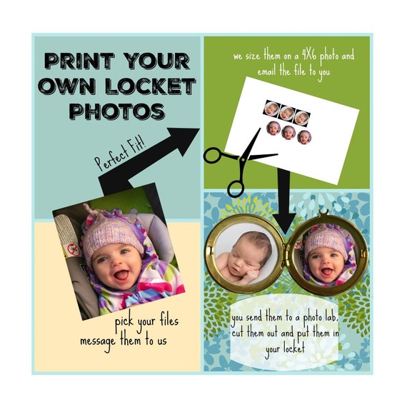 Print Your own Locket Photos, Do it yourself photo locket,  Digital Photos, Pre-sized Photos for your Locket, Sizing your locket photos