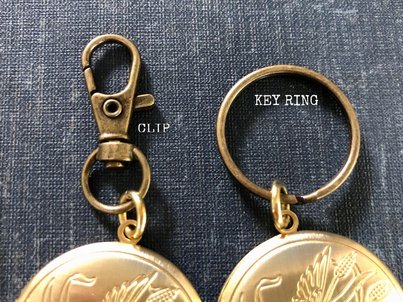 Men's Keychain Locket with Photos Masculine Locket Key Etsy